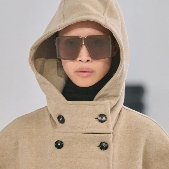 New! MaxMara MM0117 32E Oversized Sunglasses, Authentic display picture 1